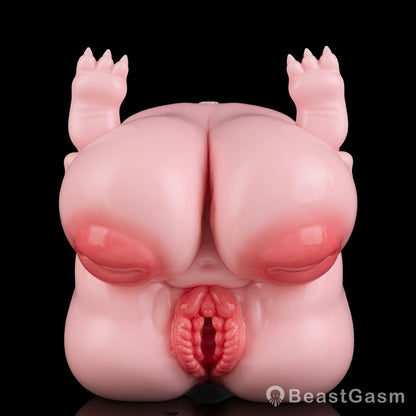 🧸 Chubby Bear-Girl Sex Doll Torso – Dual-Channel Silicone Toy - BeastGasm