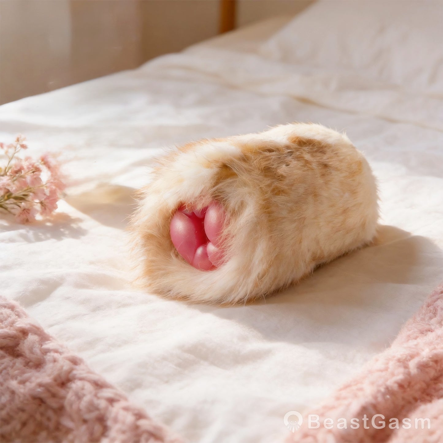 🐰 Lop Rabbit Furry Pocket Pussy | Snap-Off Plush Male Masturbator