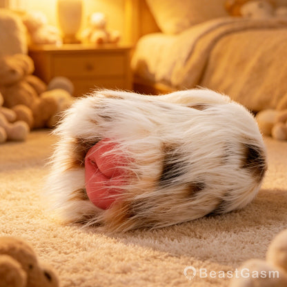 🐶 Dalmatian Fur Pocket Pussy | Removable Plush Male Masturbator
