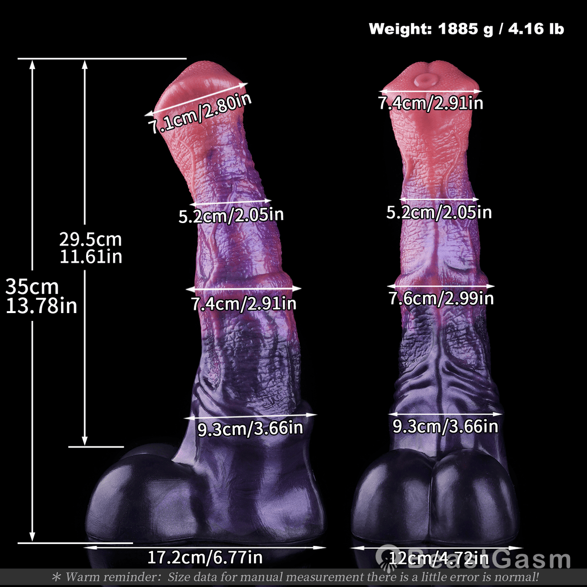 🐎 Cosmic Stallion Alien Horse Dildo Suction Cup - BeastGasm