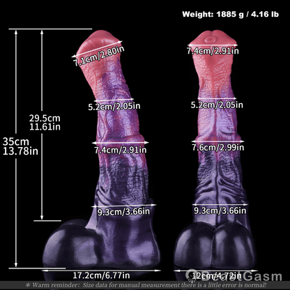 🐎 Cosmic Stallion Alien Horse Dildo Suction Cup - BeastGasm