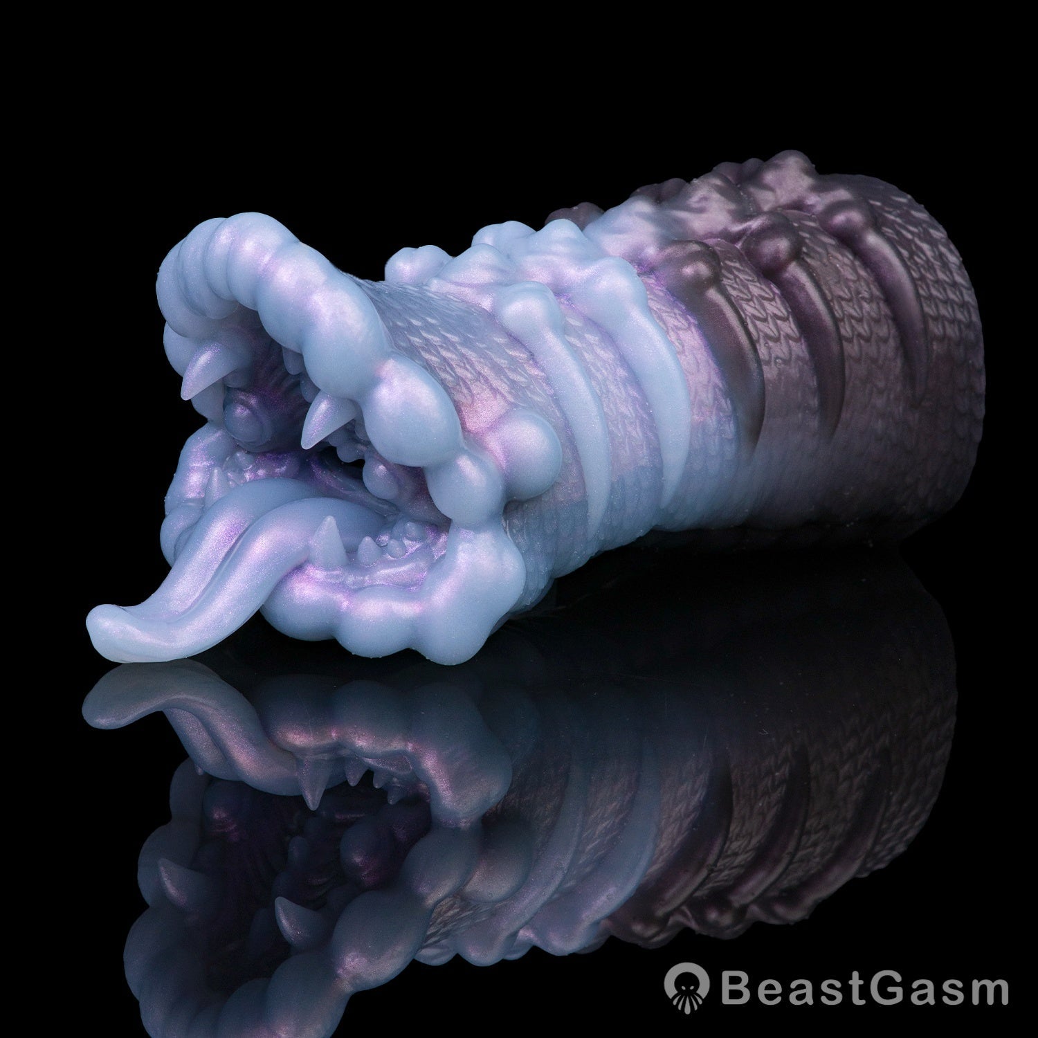 👾 Creature Maw Pocket Pussy – Fanged Beast Fantasy Silicone Stroker - BeastGasm