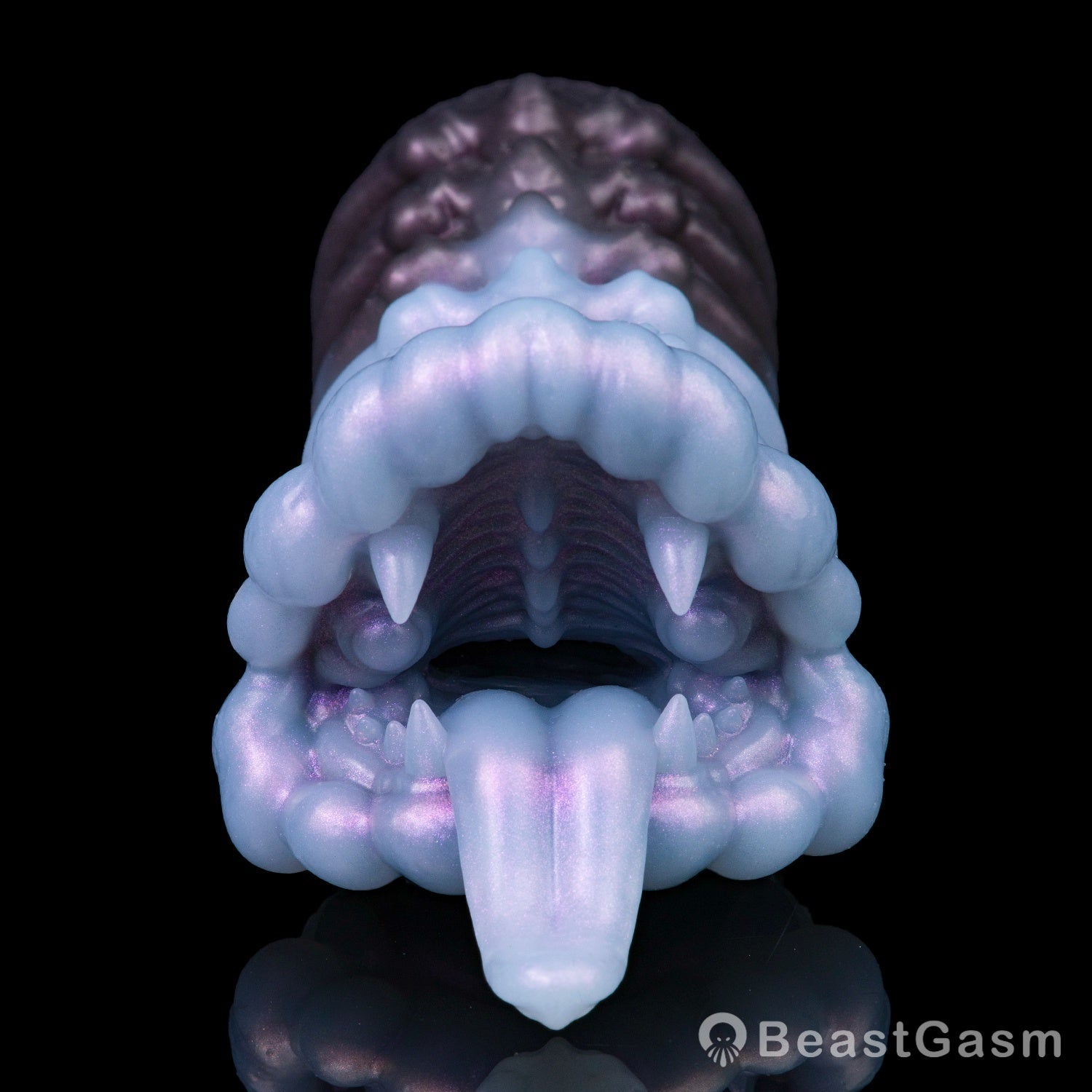 👾 Creature Maw Pocket Pussy – Fanged Beast Fantasy Silicone Stroker - BeastGasm