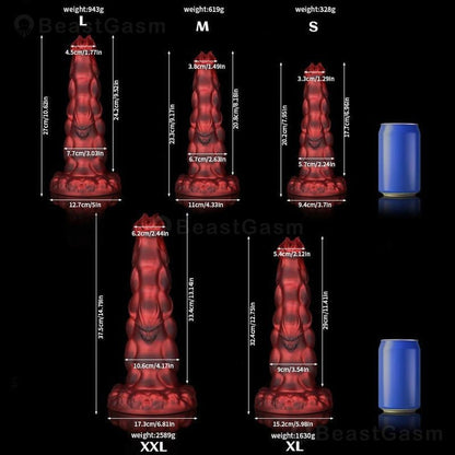 Crimson Knot Dildo – Sphinx - Inspired Fantasy Pleasure - BeastGasm