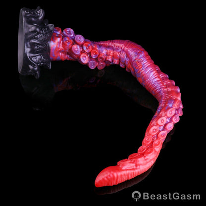 🐙 Crimson Kraken Extra-Long Tentacle Dildo — Deep Pulse - BeastGasm