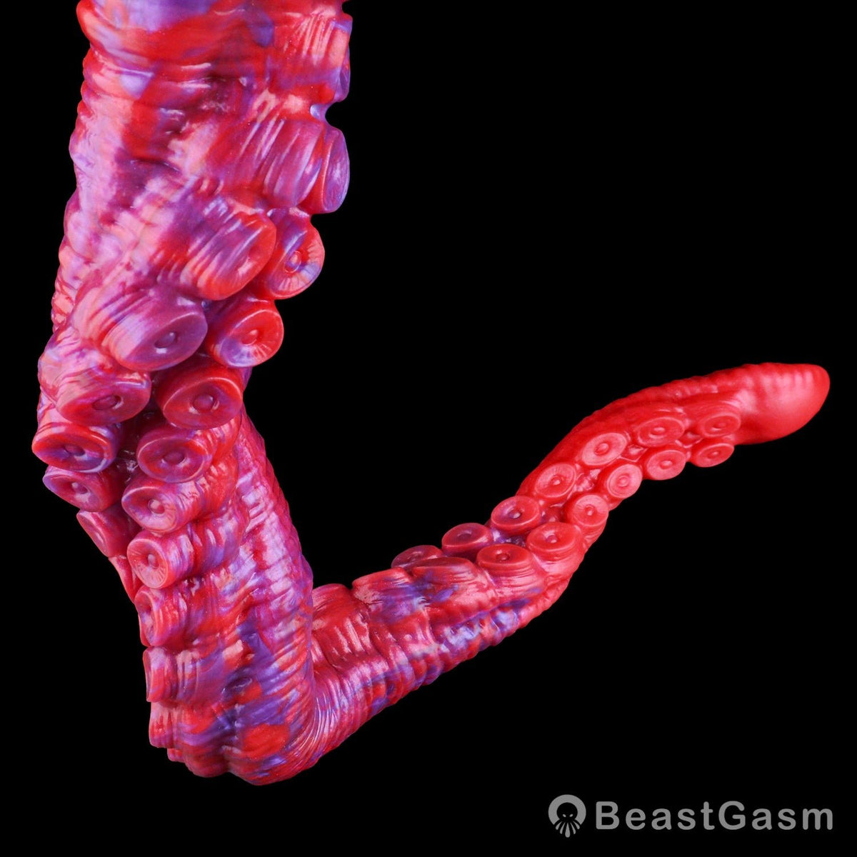 🐙 Crimson Kraken Extra-Long Tentacle Dildo — Deep Pulse - BeastGasm