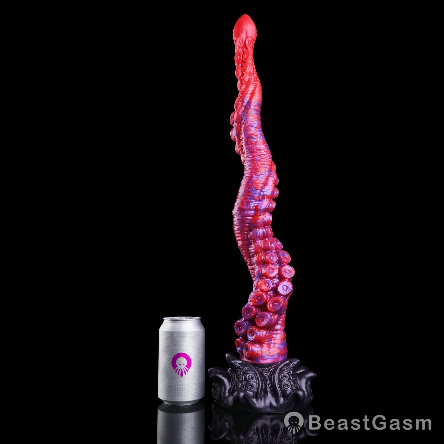 🐙 Crimson Kraken Extra-Long Tentacle Dildo — Deep Pulse - BeastGasm
