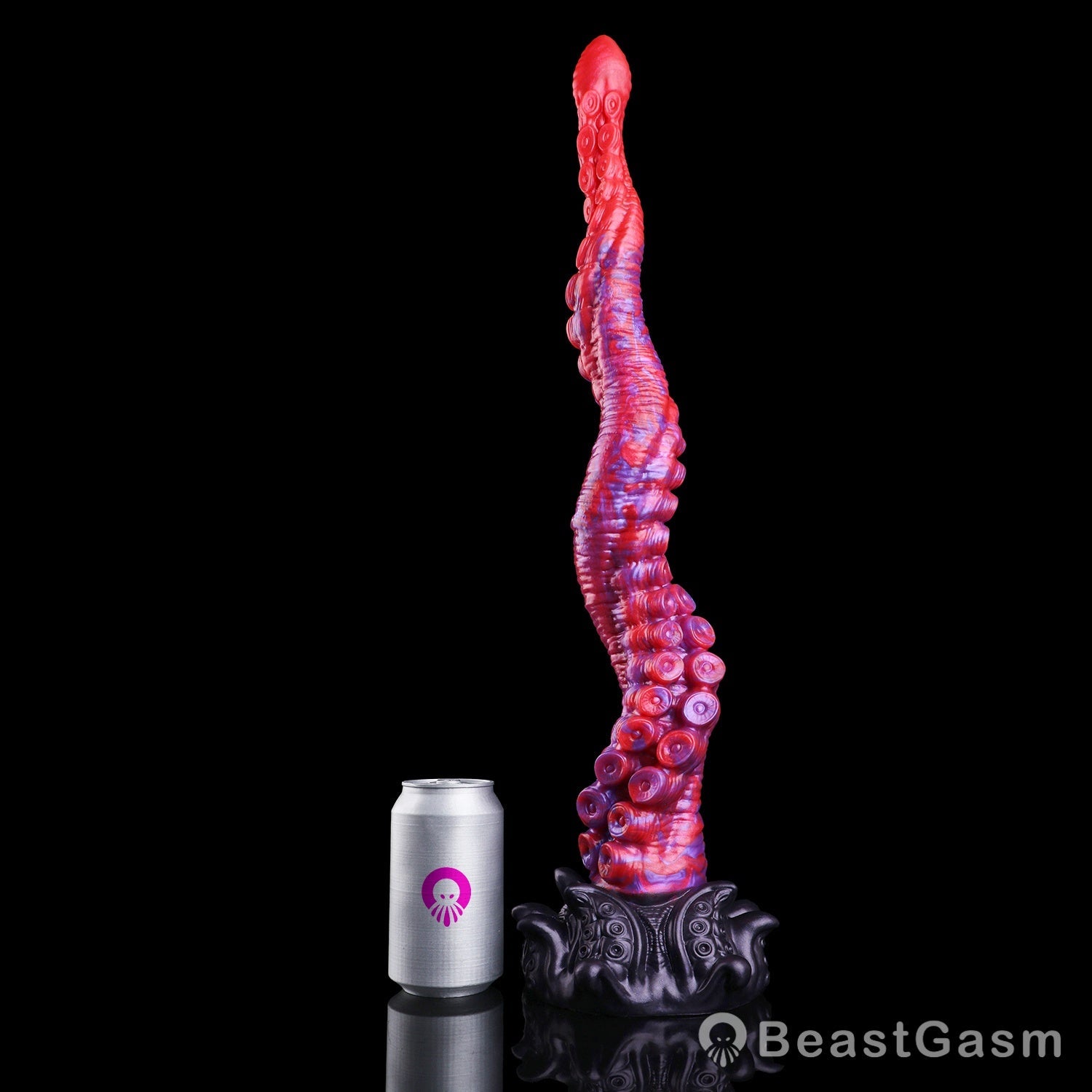 🐙 Crimson Kraken Extra-Long Tentacle Dildo — Deep Pulse - BeastGasm