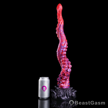 🐙 Crimson Kraken Extra-Long Tentacle Dildo — Deep Pulse - BeastGasm