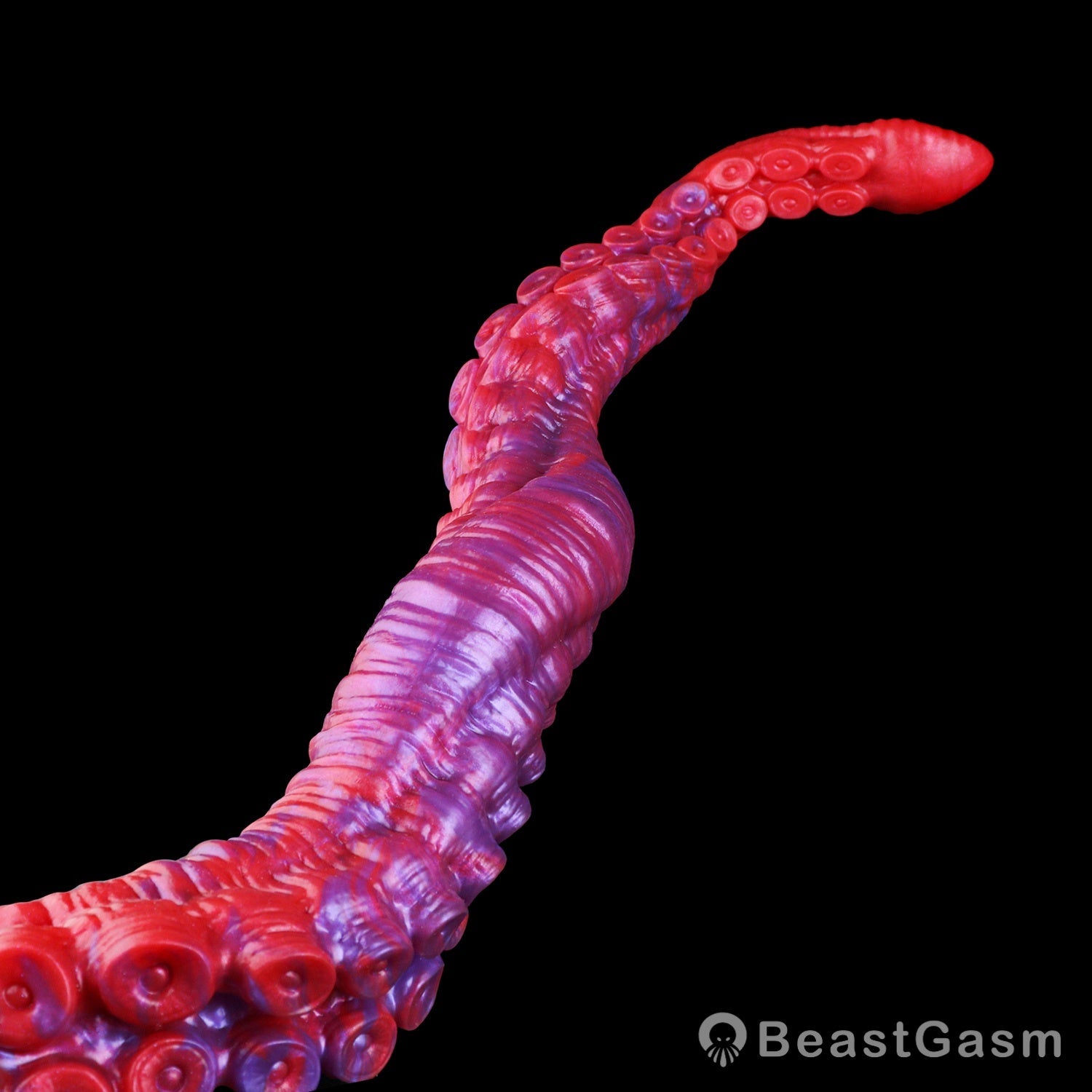 🐙 Crimson Kraken Extra-Long Tentacle Dildo — Deep Pulse - BeastGasm