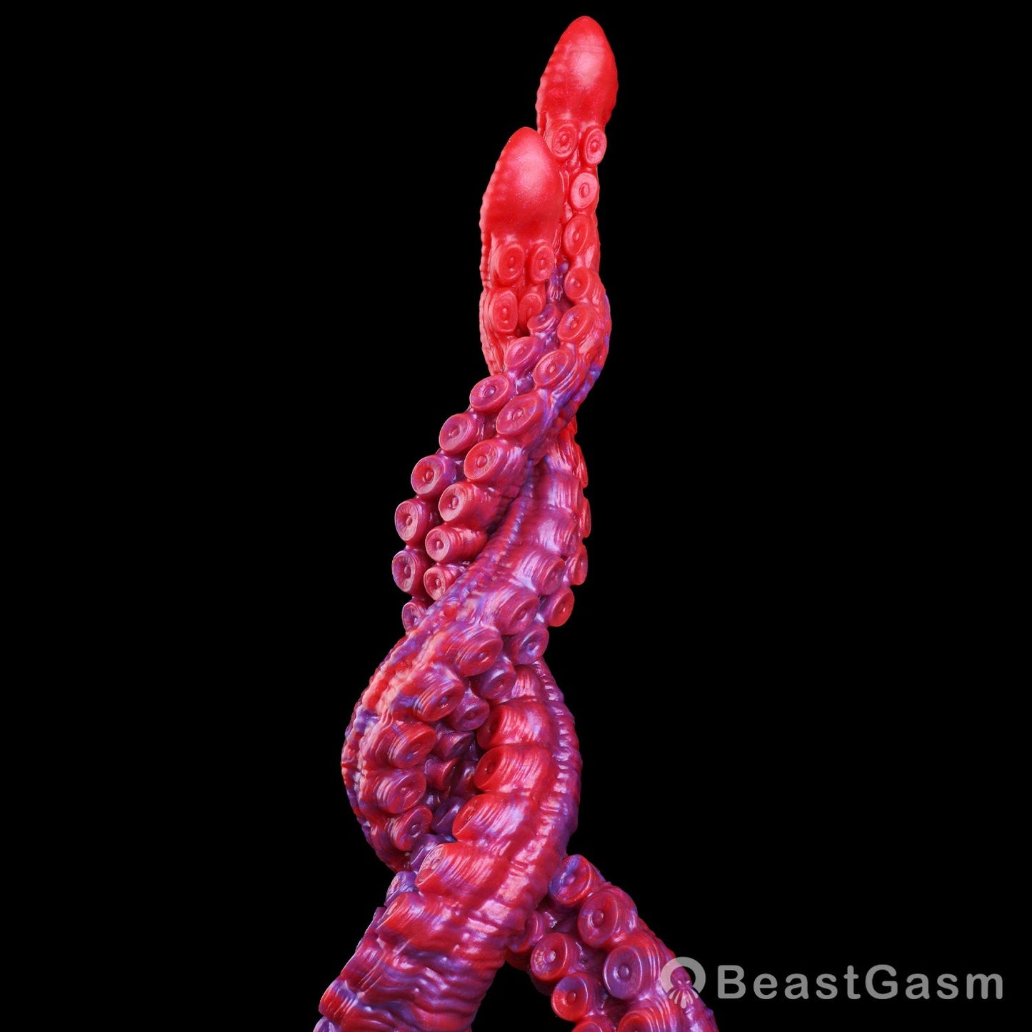 🐙 Crimson Kraken Extra-Long Tentacle Dildo — Deep Pulse - BeastGasm