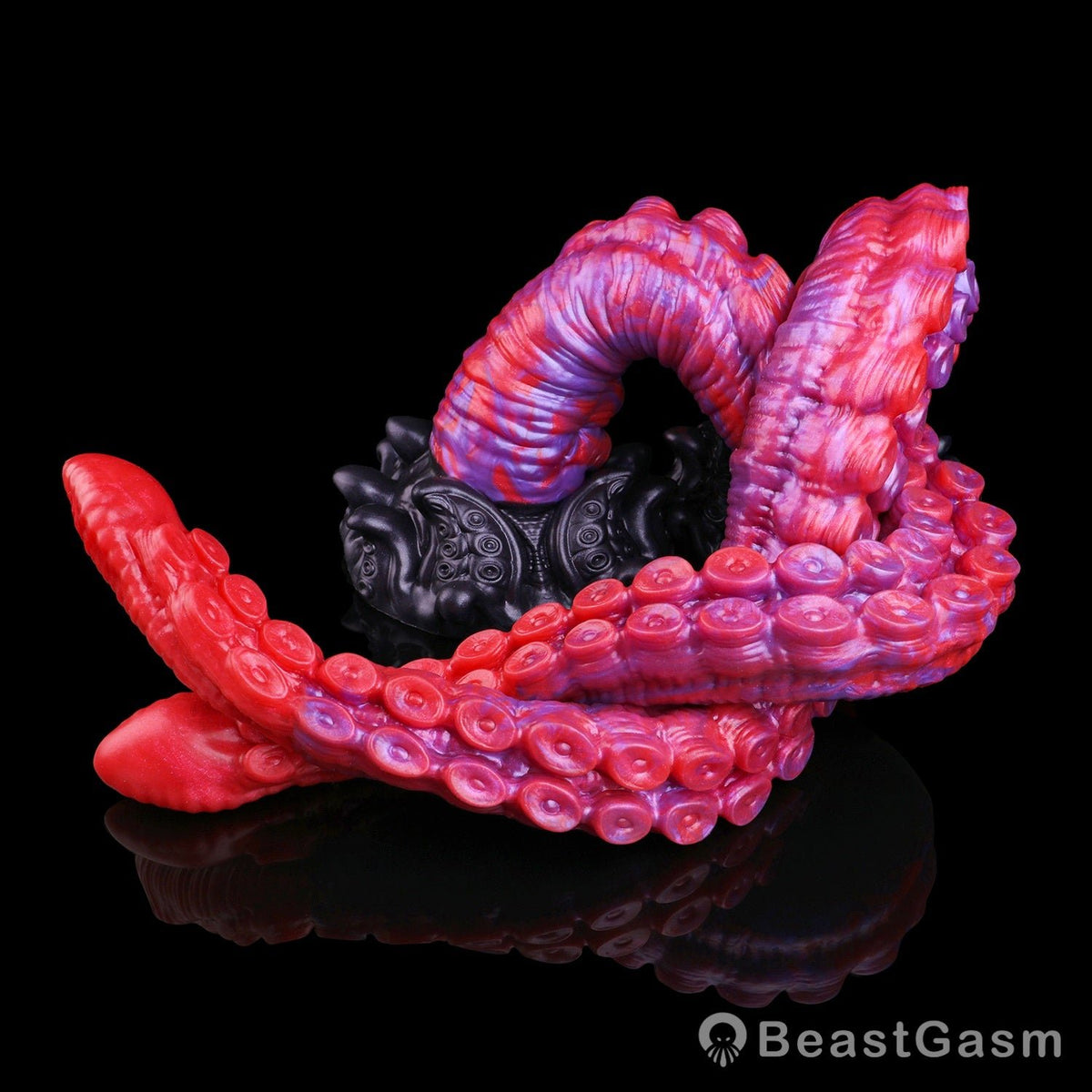 🐙 Crimson Kraken Extra-Long Tentacle Dildo — Deep Pulse - BeastGasm