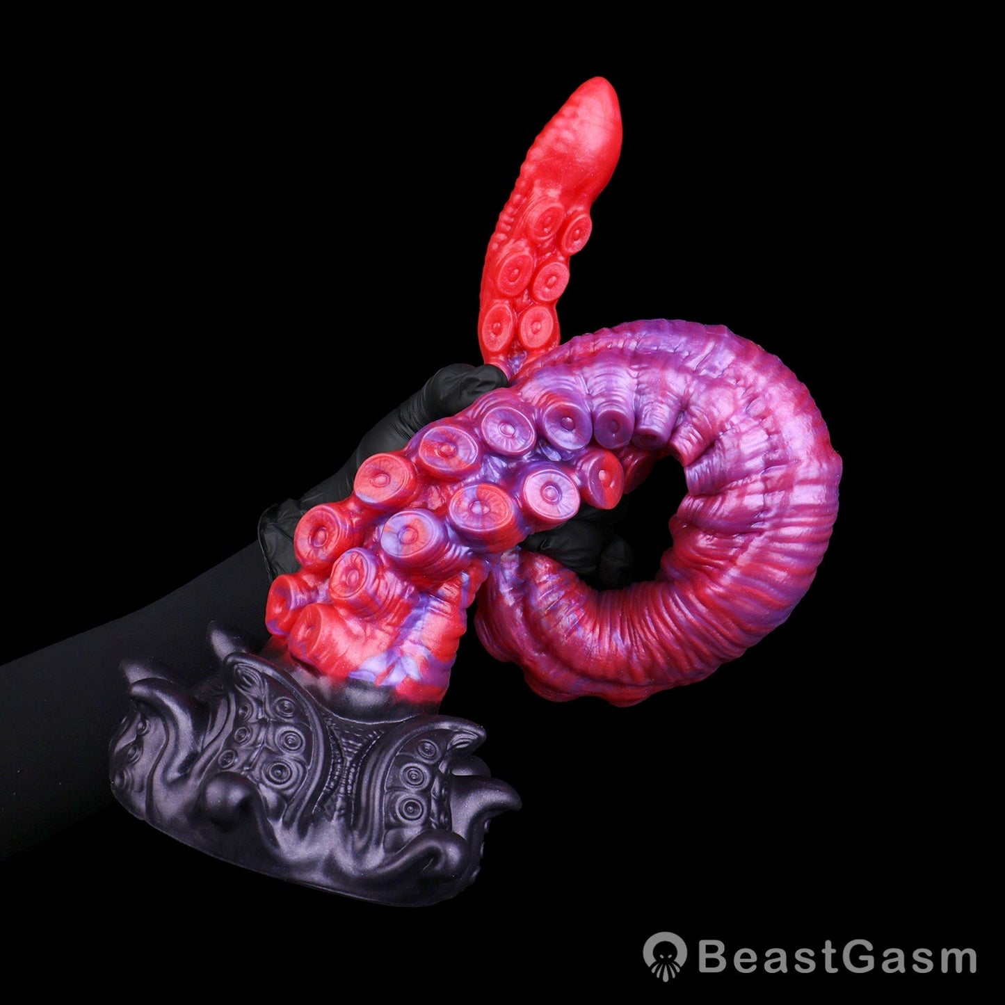 🐙 Crimson Kraken Extra-Long Tentacle Dildo — Deep Pulse - BeastGasm