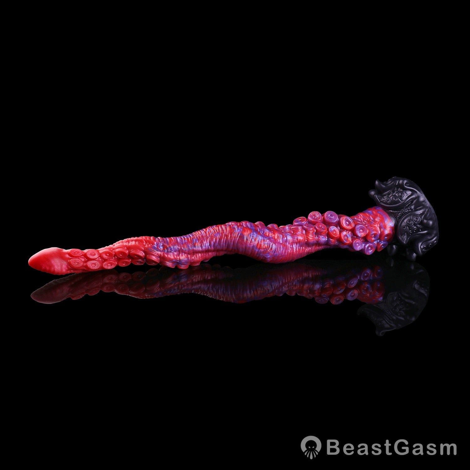 🐙 Crimson Kraken Extra-Long Tentacle Dildo — Deep Pulse - BeastGasm