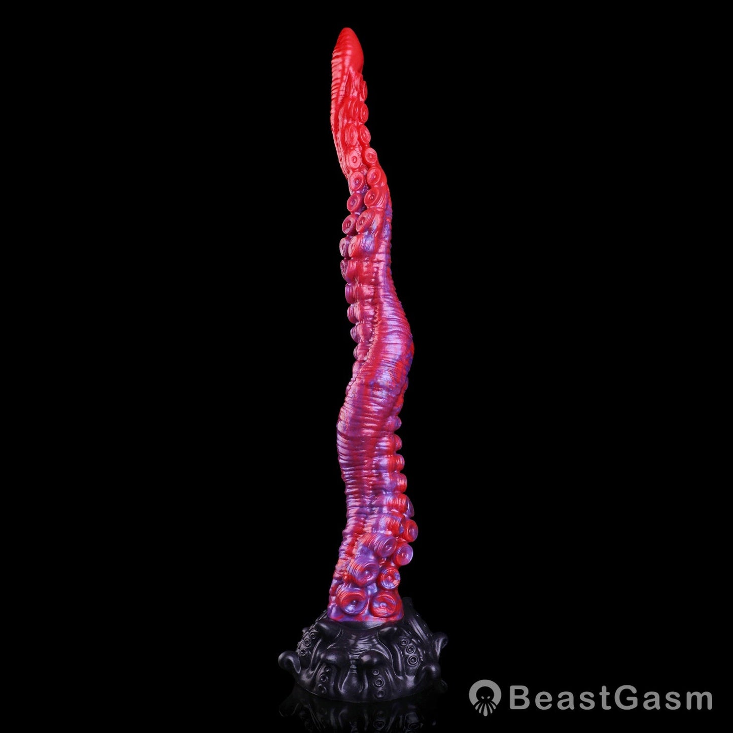 🐙 Crimson Kraken Extra-Long Tentacle Dildo — Deep Pulse - BeastGasm