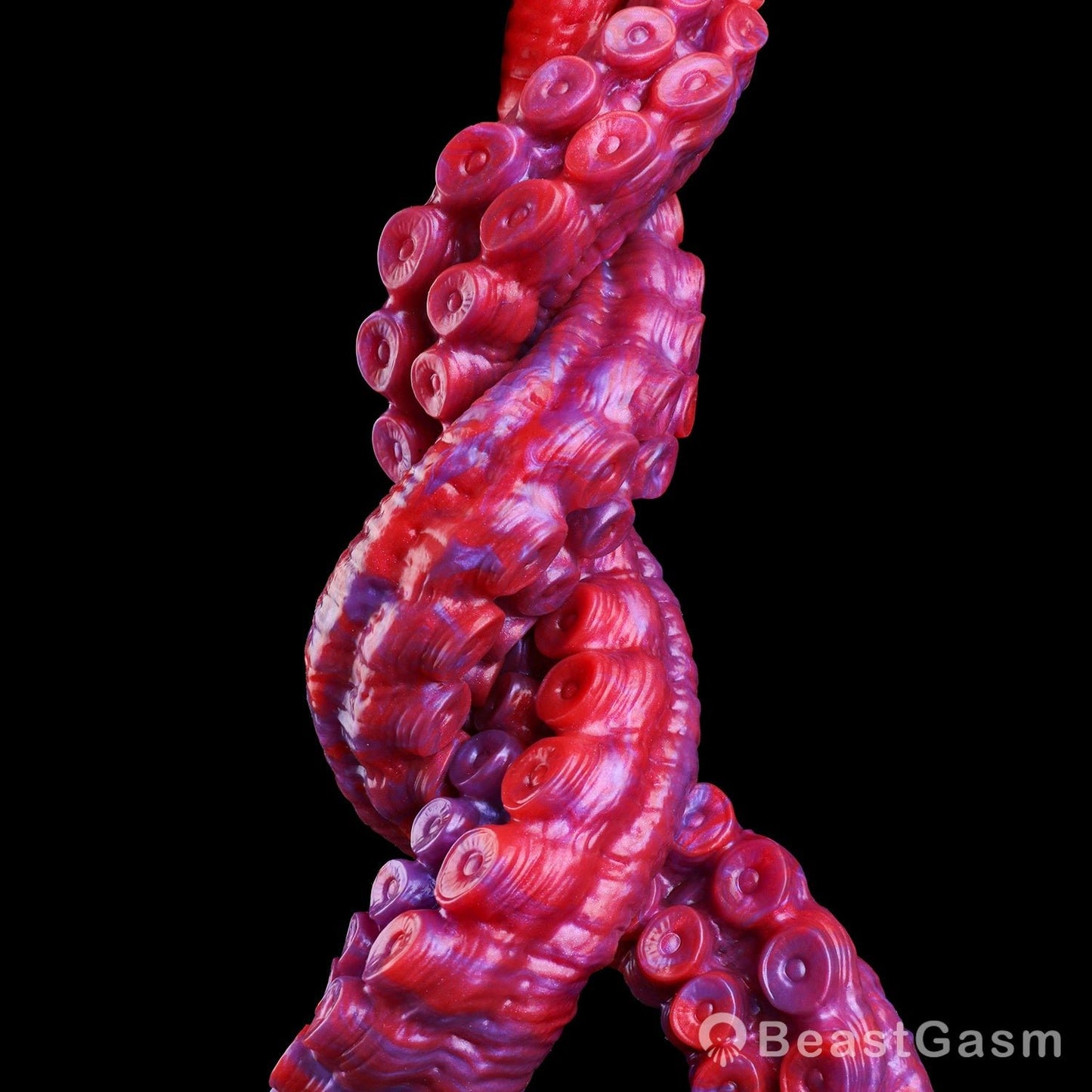 🐙 Crimson Kraken Extra-Long Tentacle Dildo — Deep Pulse - BeastGasm