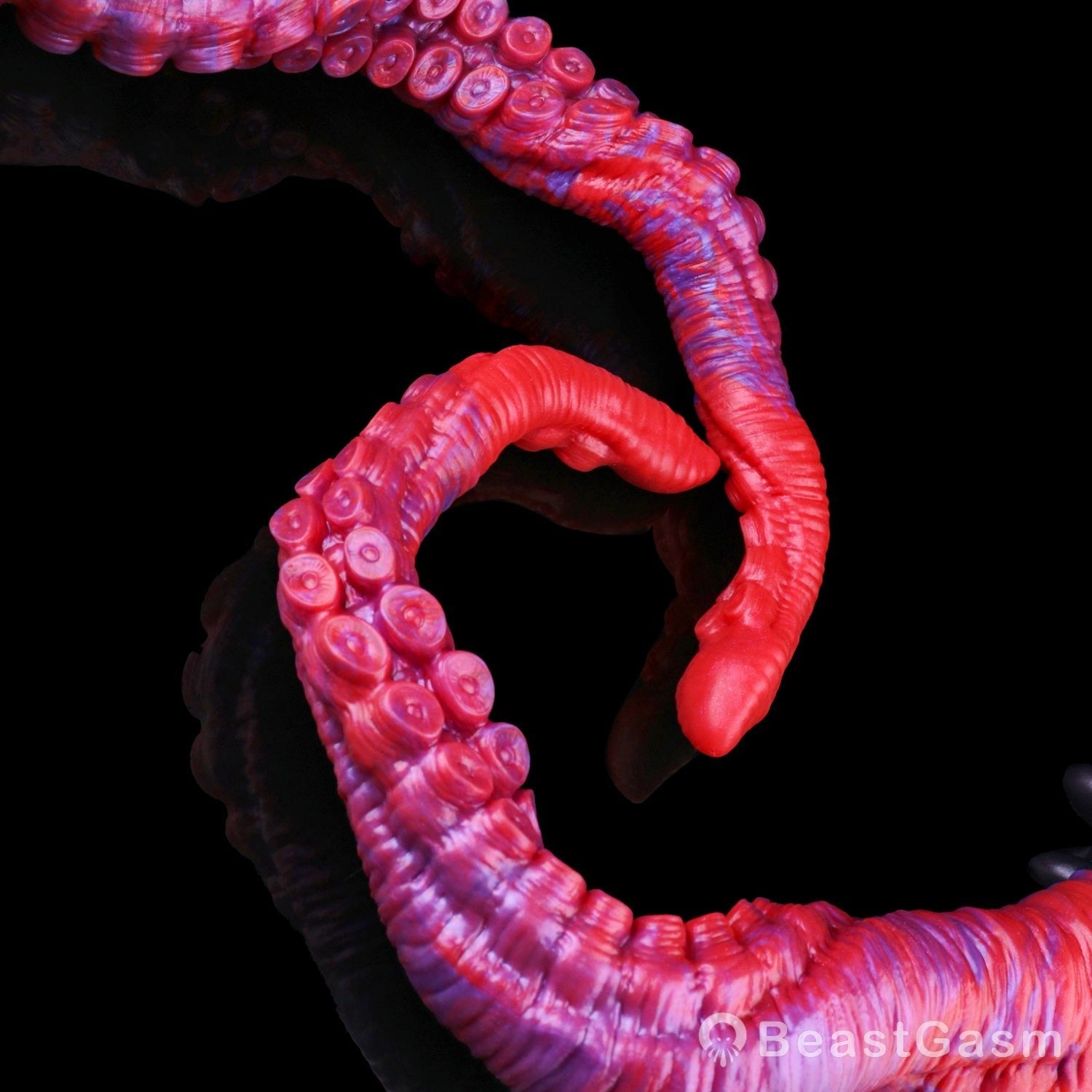 🐙 Crimson Kraken Extra-Long Tentacle Dildo — Deep Pulse - BeastGasm