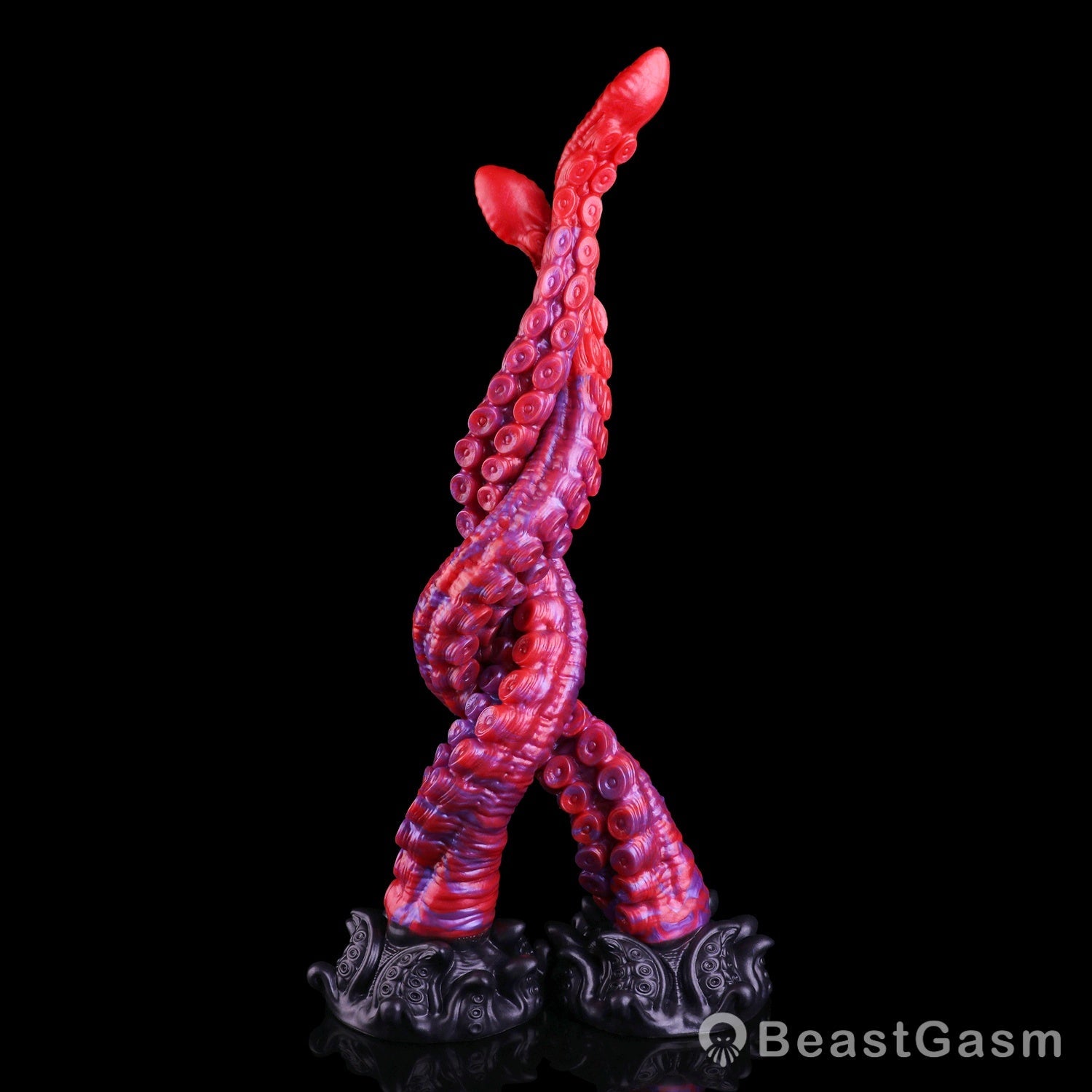 🐙 Crimson Kraken Extra-Long Tentacle Dildo — Deep Pulse - BeastGasm