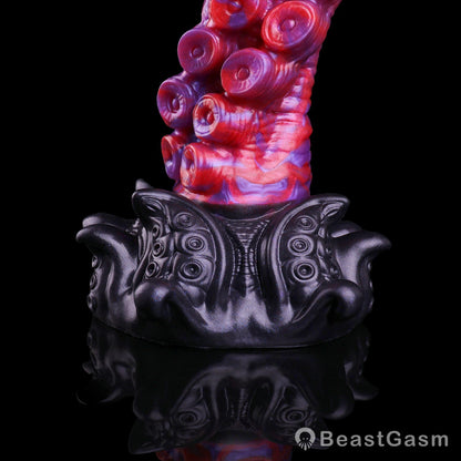 🐙 Crimson Kraken Extra-Long Tentacle Dildo — Deep Pulse - BeastGasm