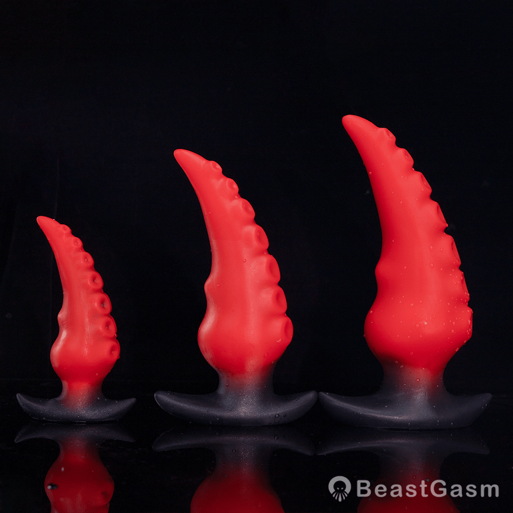🐙 Crimson Kraken Tentacle Anal Plug | Kraken Pleasure - BeastGasm