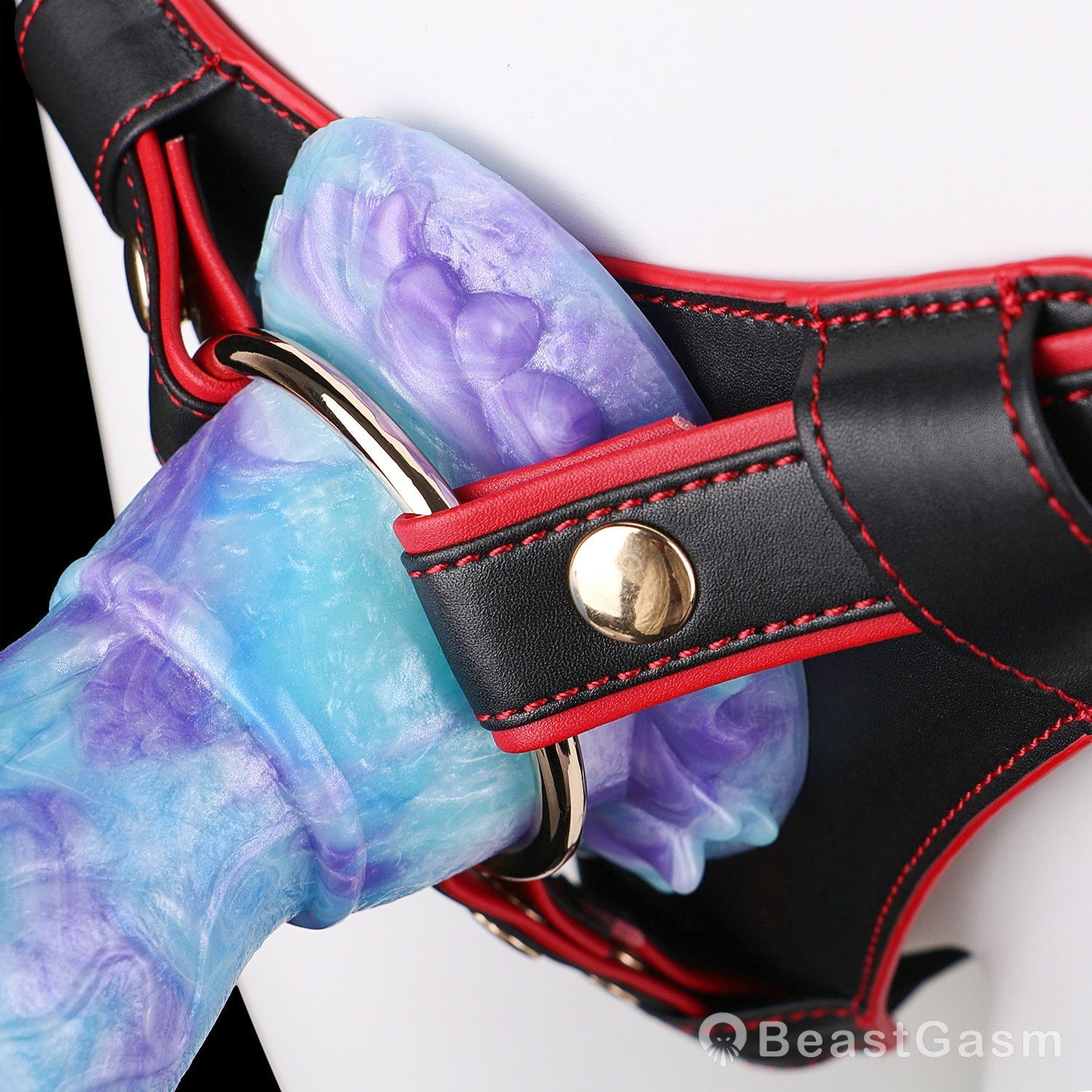 🐦‍🔥 Crimson Queen Adjustable Strap-On Harness Panty - BeastGasm