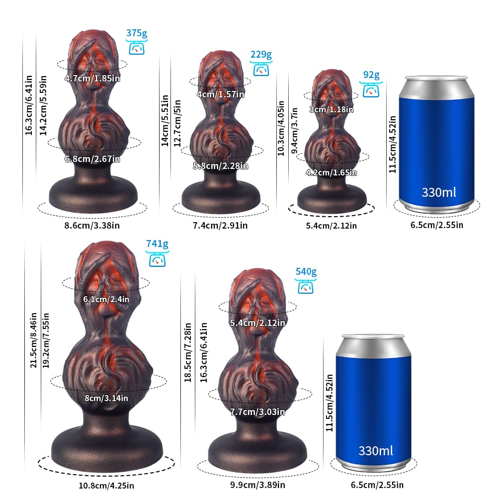 Crimson Skull Anal Plug – Gothic Design & Suction | Talon Series - BeastGasm