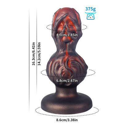 Crimson Skull Anal Plug – Gothic Design & Suction | Talon Series - BeastGasm