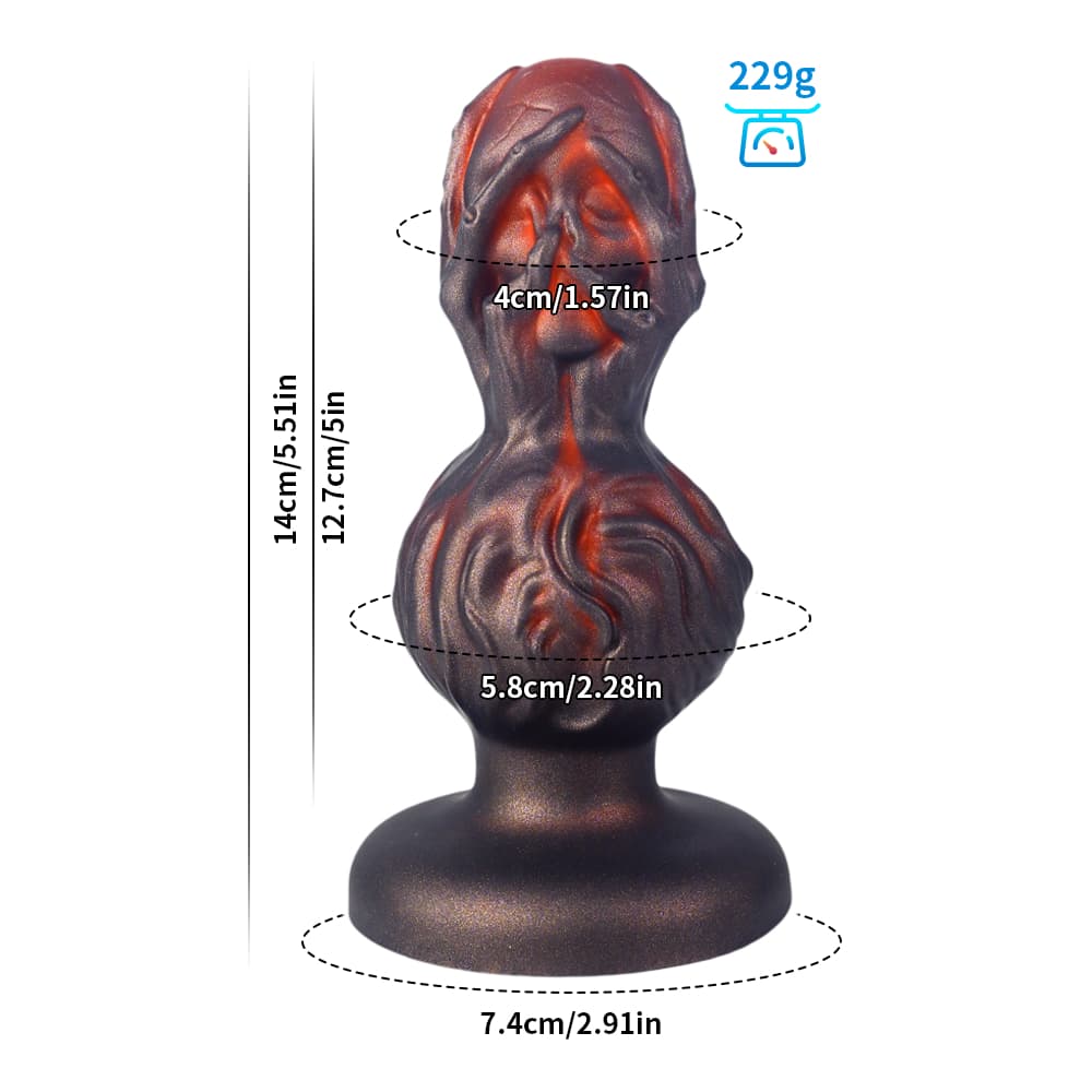 Crimson Skull Anal Plug – Gothic Design & Suction | Talon Series - BeastGasm