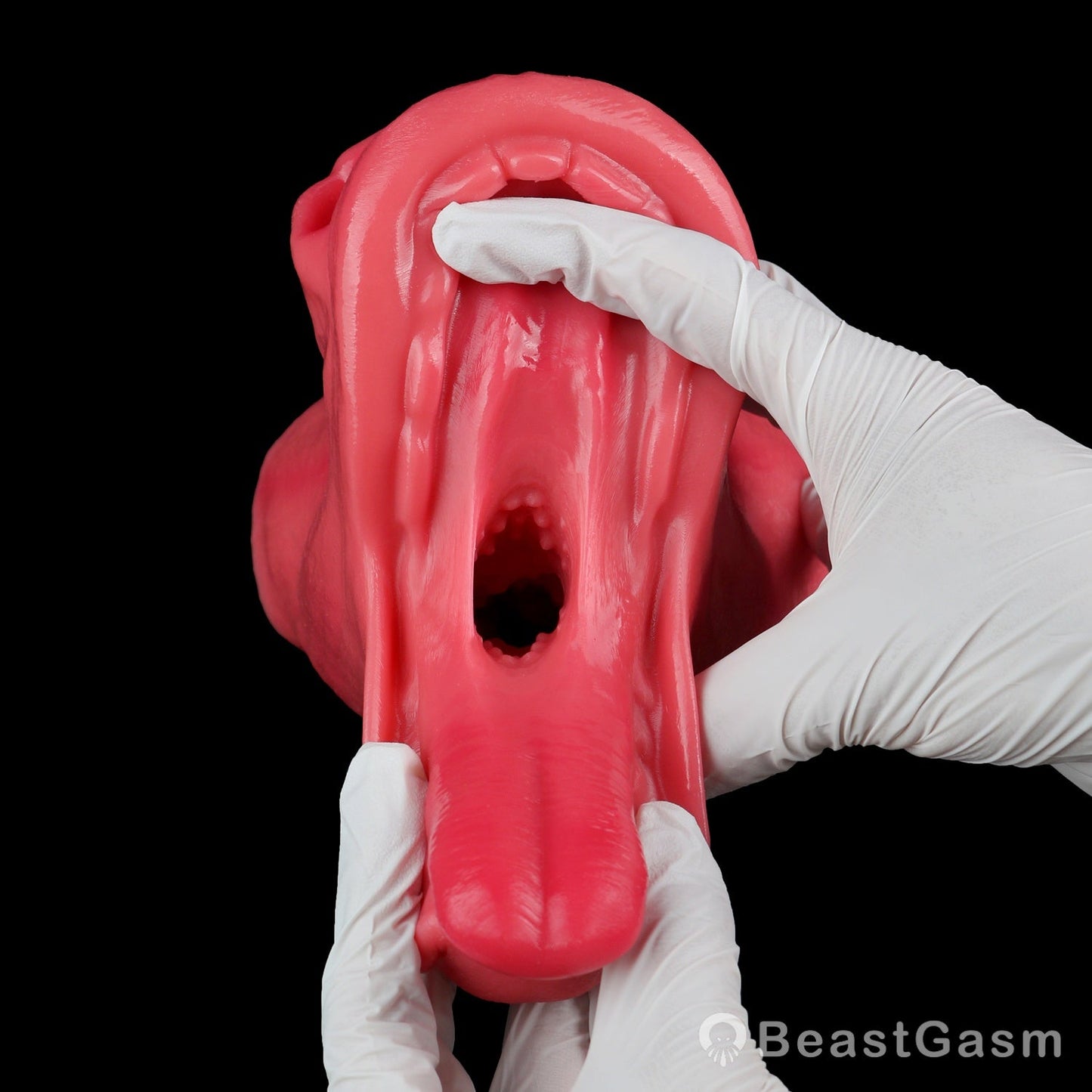 🐴 Crimson Stallion Embermane Fantasy Horse Mouth Stroker - BeastGasm