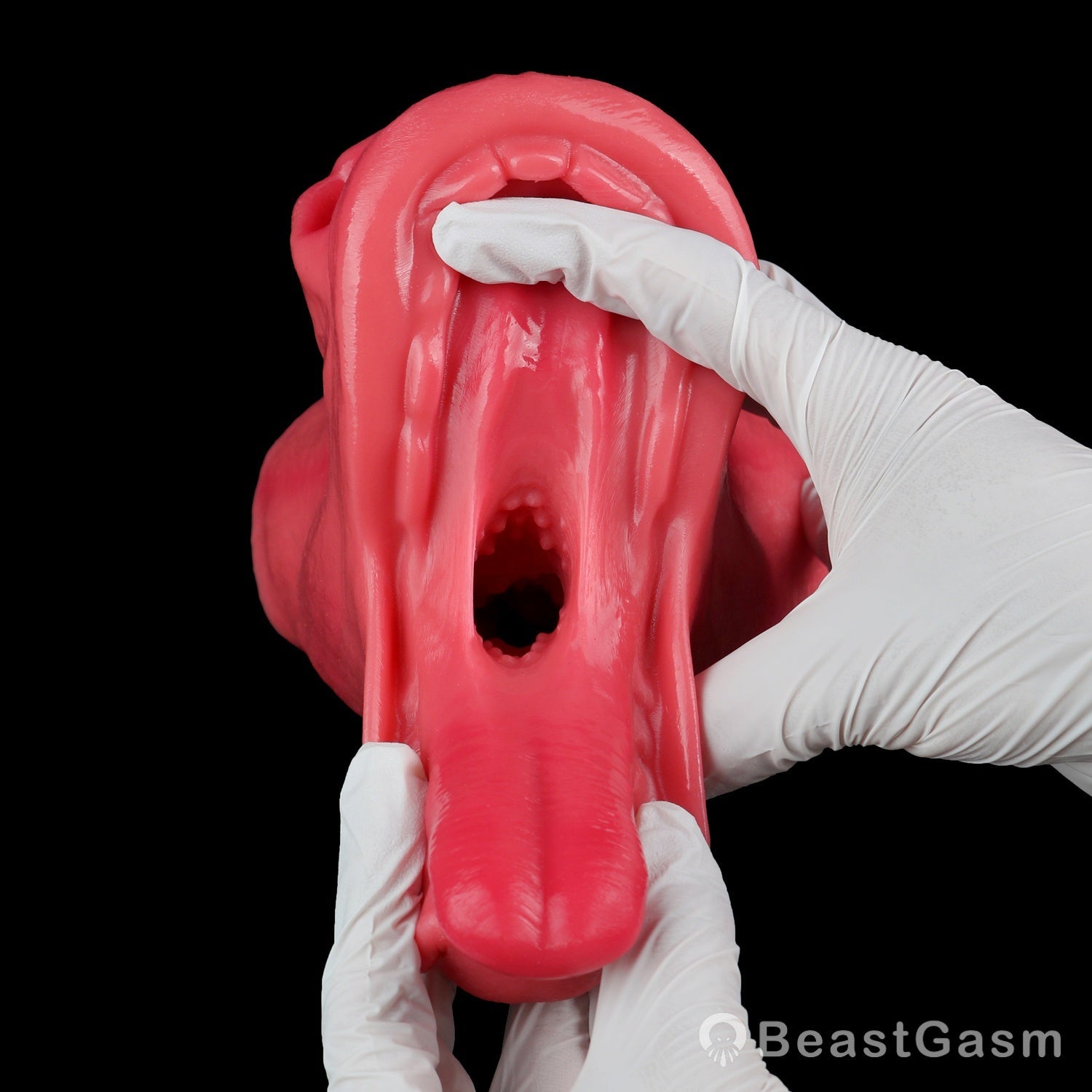 🐴 Crimson Stallion Embermane Fantasy Horse Mouth Stroker - BeastGasm