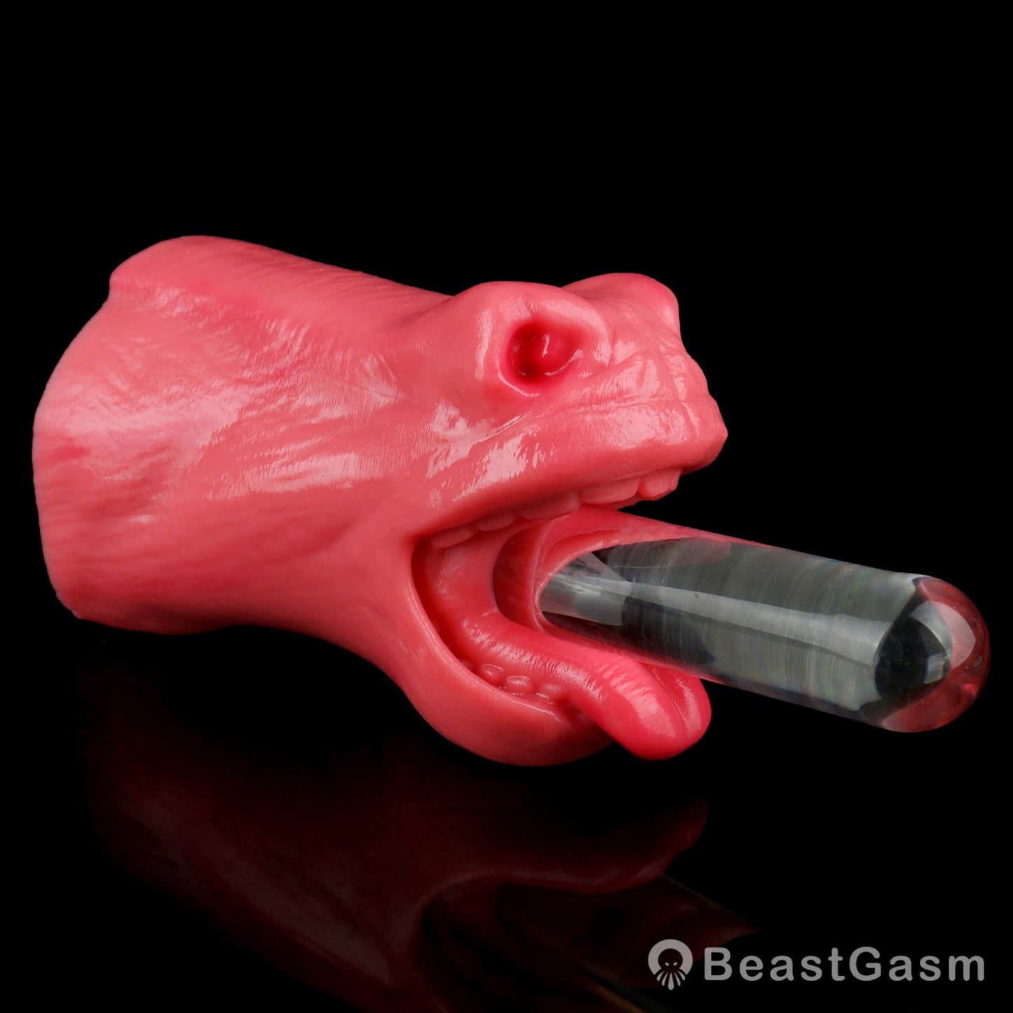 🐴 Crimson Stallion Embermane Fantasy Horse Mouth Stroker - BeastGasm