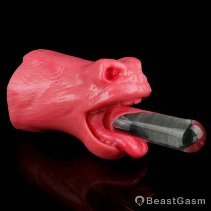 🐴 Crimson Stallion Embermane Fantasy Horse Mouth Stroker - BeastGasm