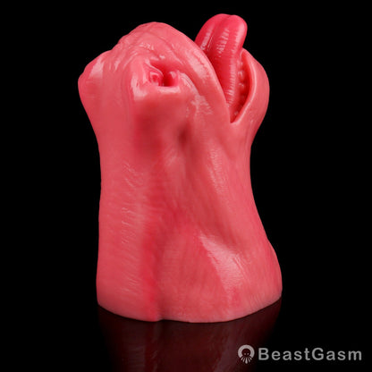 🐴 Crimson Stallion Embermane Fantasy Horse Mouth Stroker - BeastGasm