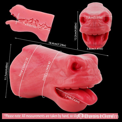 🐴 Crimson Stallion Embermane Fantasy Horse Mouth Stroker - BeastGasm