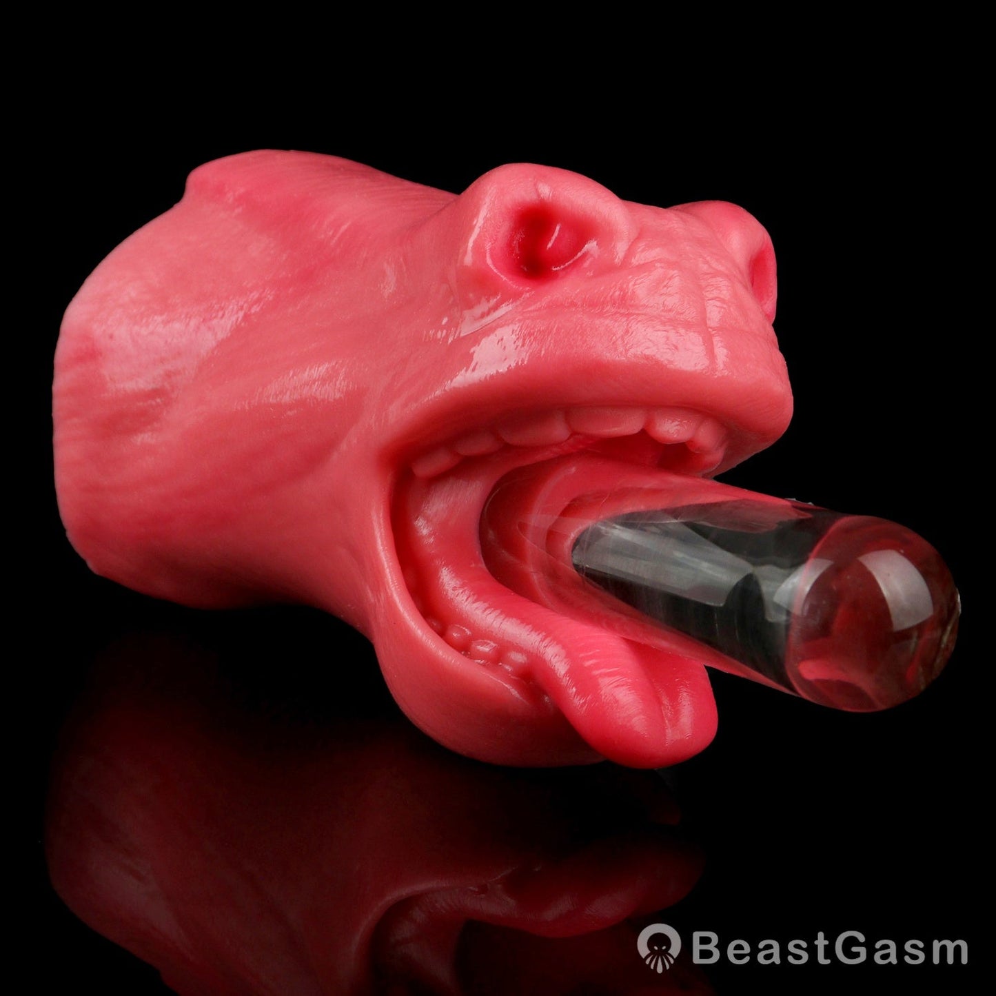 🐴 Crimson Stallion Embermane Fantasy Horse Mouth Stroker - BeastGasm