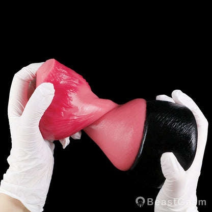 🐴 Crimson Stallion Thunderhoof Fantasy Horse Hoof Stroker - BeastGasm