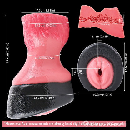 🐴 Crimson Stallion Thunderhoof Fantasy Horse Hoof Stroker - BeastGasm