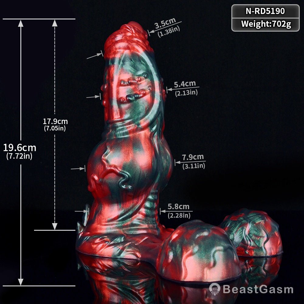 Cù - sìth Monster Dildo – Knot, Balls & Howls Await - BeastGasm