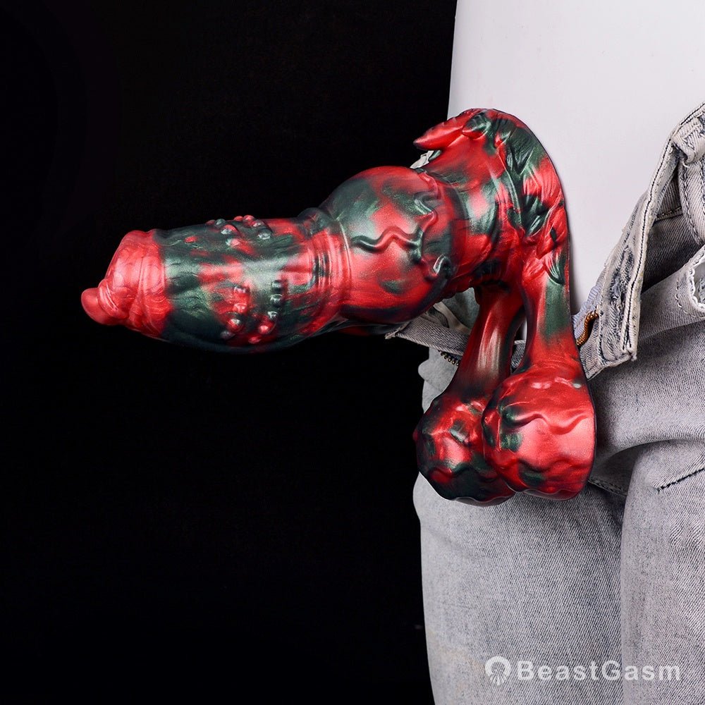 Cù - sìth Monster Dildo – Knot, Balls & Howls Await - BeastGasm