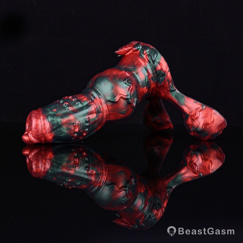 Cù - sìth Monster Dildo – Knot, Balls & Howls Await - BeastGasm
