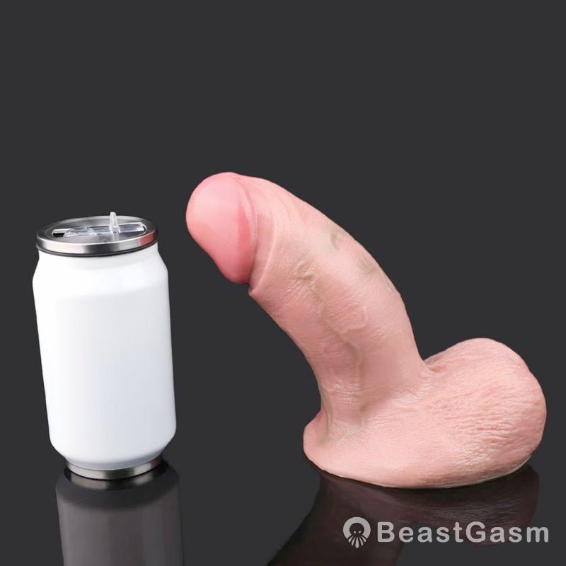 Curvy Flesh Pink Dildo – Realistic Feel & 100% Silicone - BeastGasm