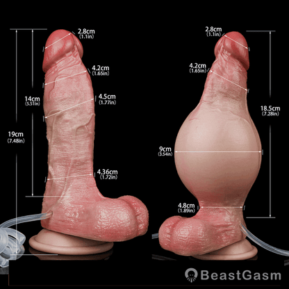 Cyrus Inflatable Dildo 7.5 Inch – Custom Fullness & Squirt - BeastGasm