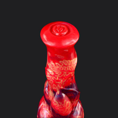 Dagahra Fire Dragon Dildo – Flared Head, Knotted Shaft - BeastGasm