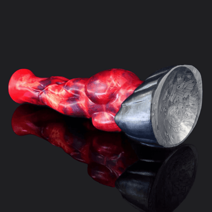 Dagahra Fire Dragon Dildo – Flared Head, Knotted Shaft - BeastGasm