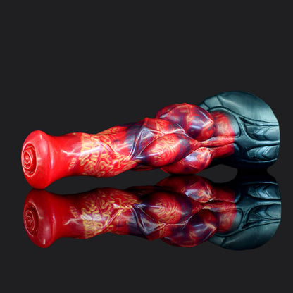 Dagahra Fire Dragon Dildo – Flared Head, Knotted Shaft - BeastGasm