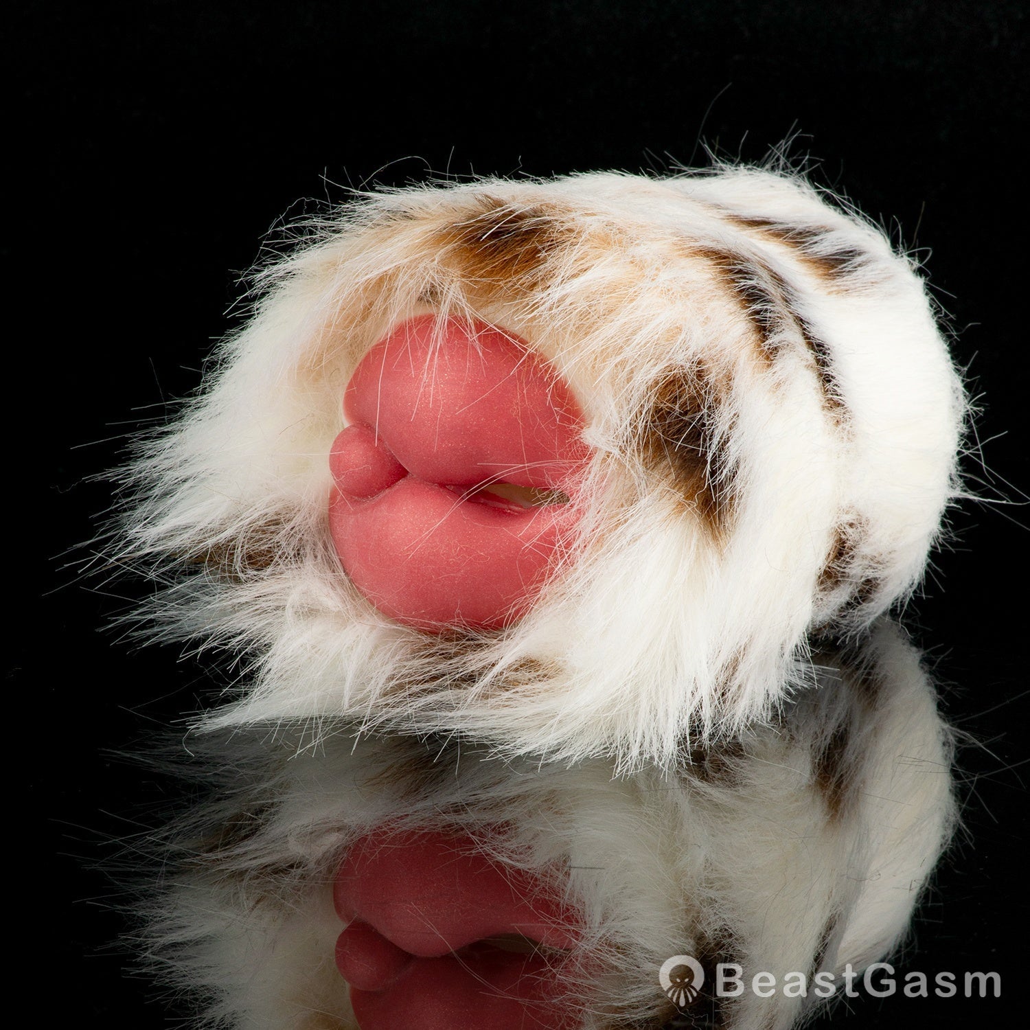 🐶 Dalmatian Fur Pocket Pussy | Removable Plush Male Masturbator - BeastGasm