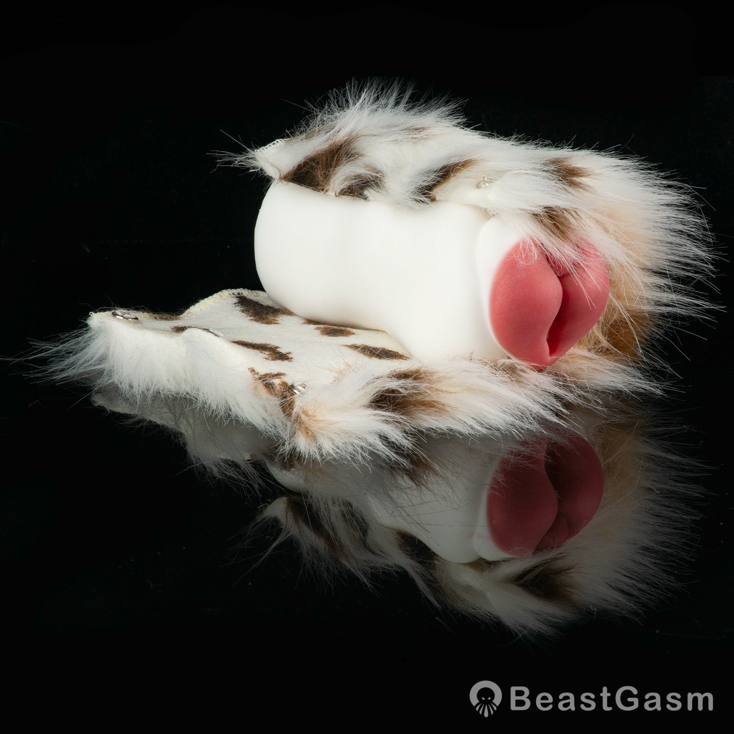 🐶 Dalmatian Fur Pocket Pussy | Removable Plush Male Masturbator - BeastGasm