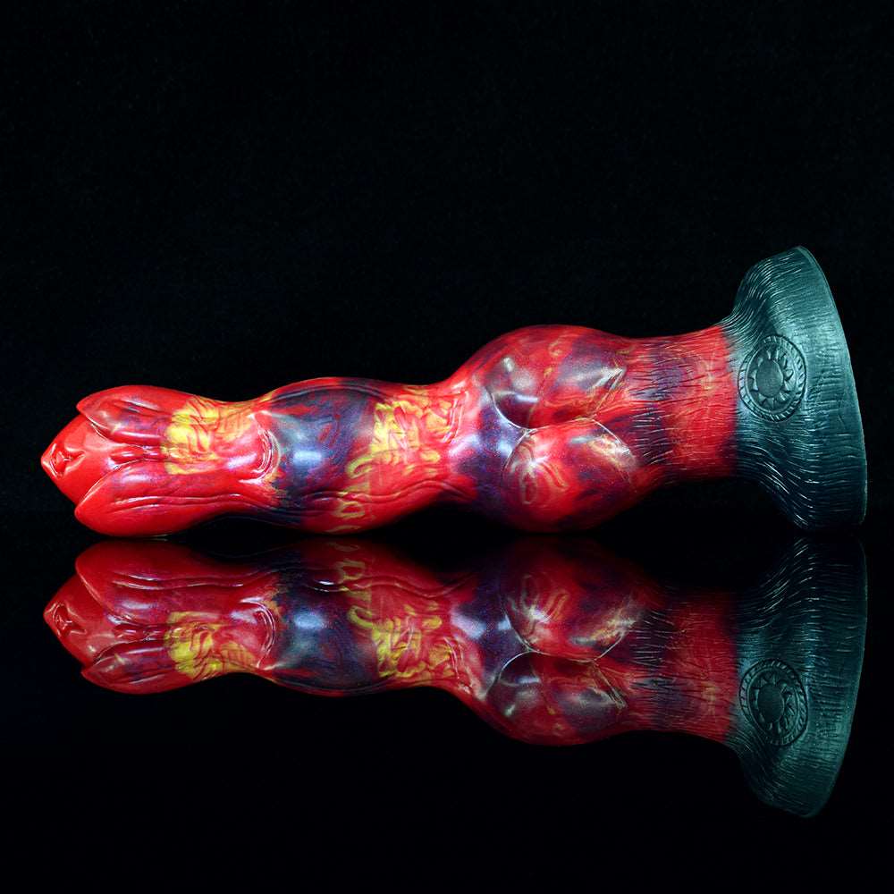 🐕 Dani – 10.4” Huge Dog Dildo with Thick Knotted Shaft - BeastGasm