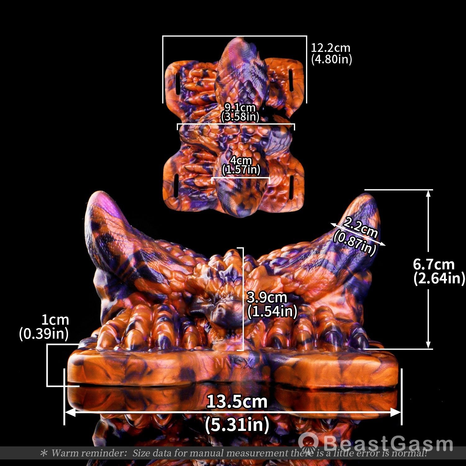 🐉 Dark Dragon King Wearable Grinding Sex Toy - BeastGasm