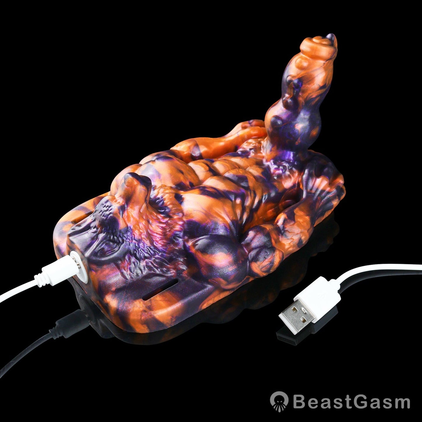 🐺 Dark Flame Wolf Lord: Wearable Fantasy Beast Grinder - BeastGasm